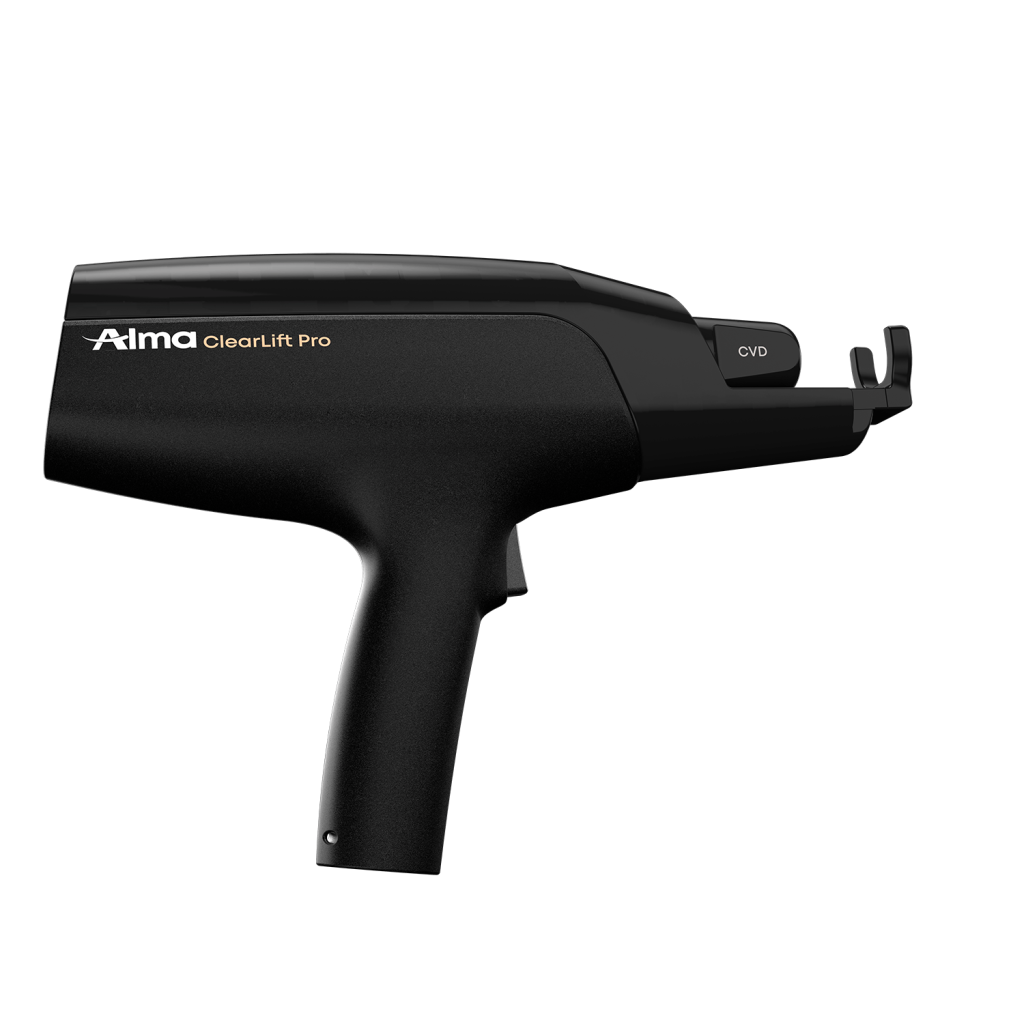 Alma ClearLift Pro handheld laser device against a neutral background